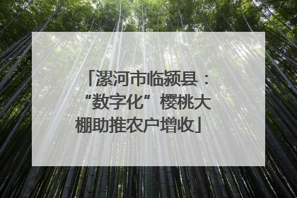 漯河市临颍县：“数字化”樱桃大棚助推农户增收
